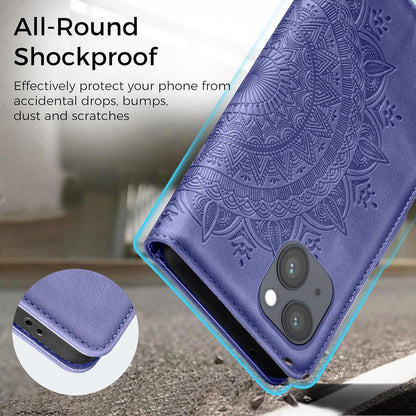 Lederhülle für iPhone 14 Flip Wallet PU Leder Case Schutzhülle mit