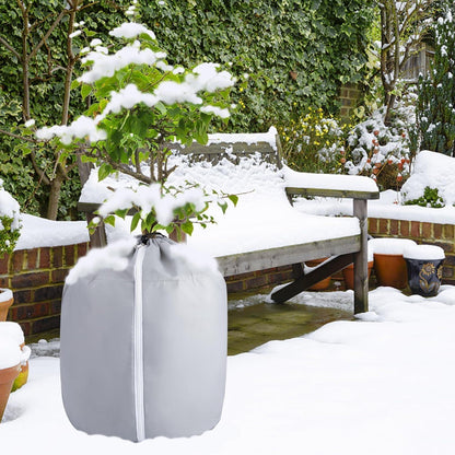 2x Pflanzen Topfschutz 70x65cm Winter Frost Schutzbeutel Gartentasche