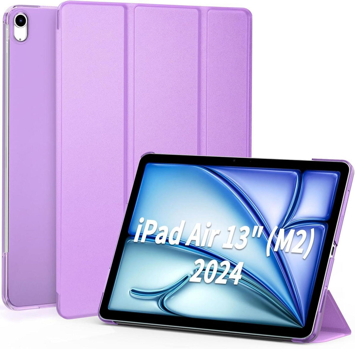 Schutzhülle Tablet iPad Air 13 Zoll M2 2024 Lila magnetisch