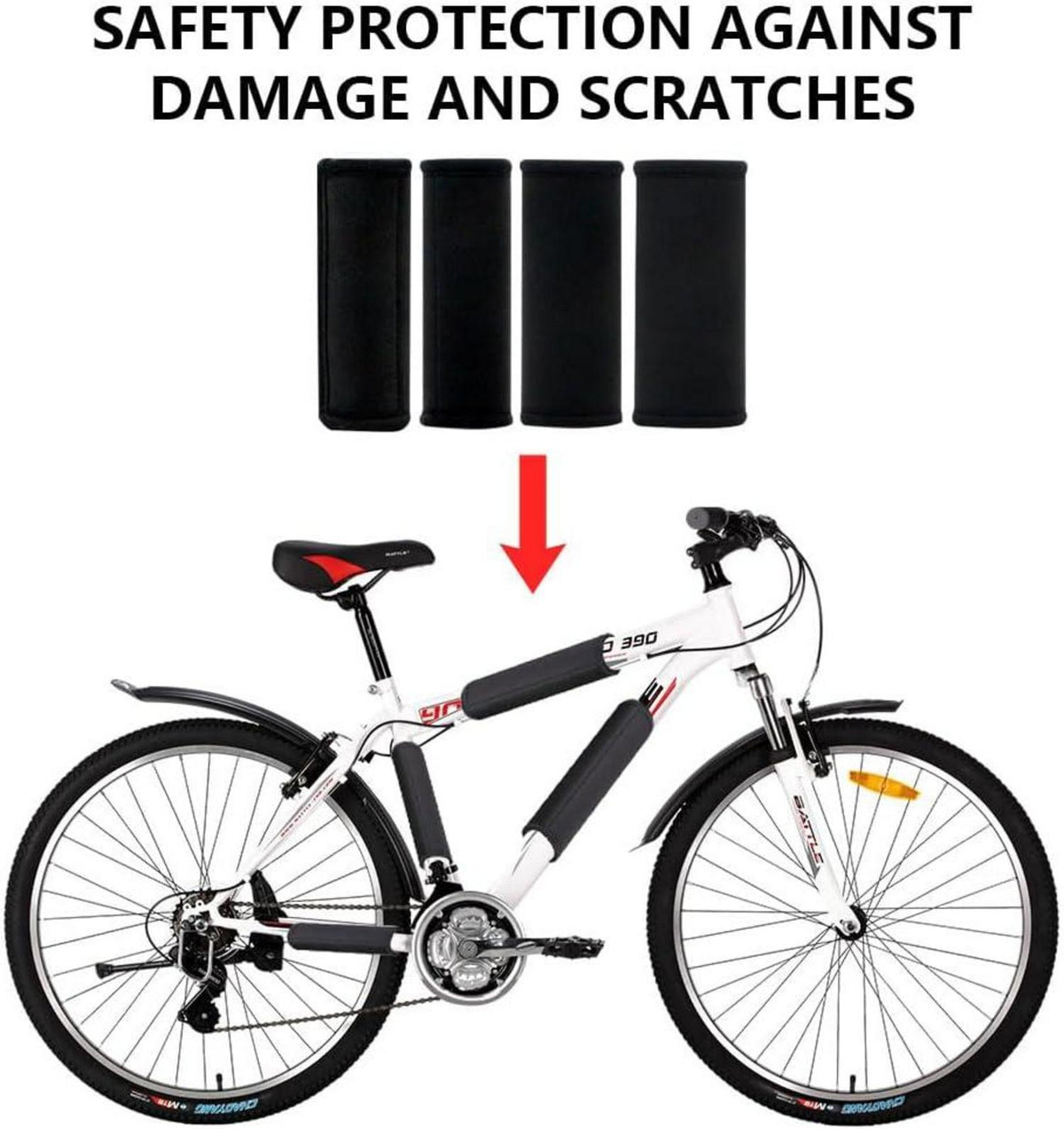 Fahrrad Rahmenschutz 4er Set Carbon Schutz Thule Träger Zubehör