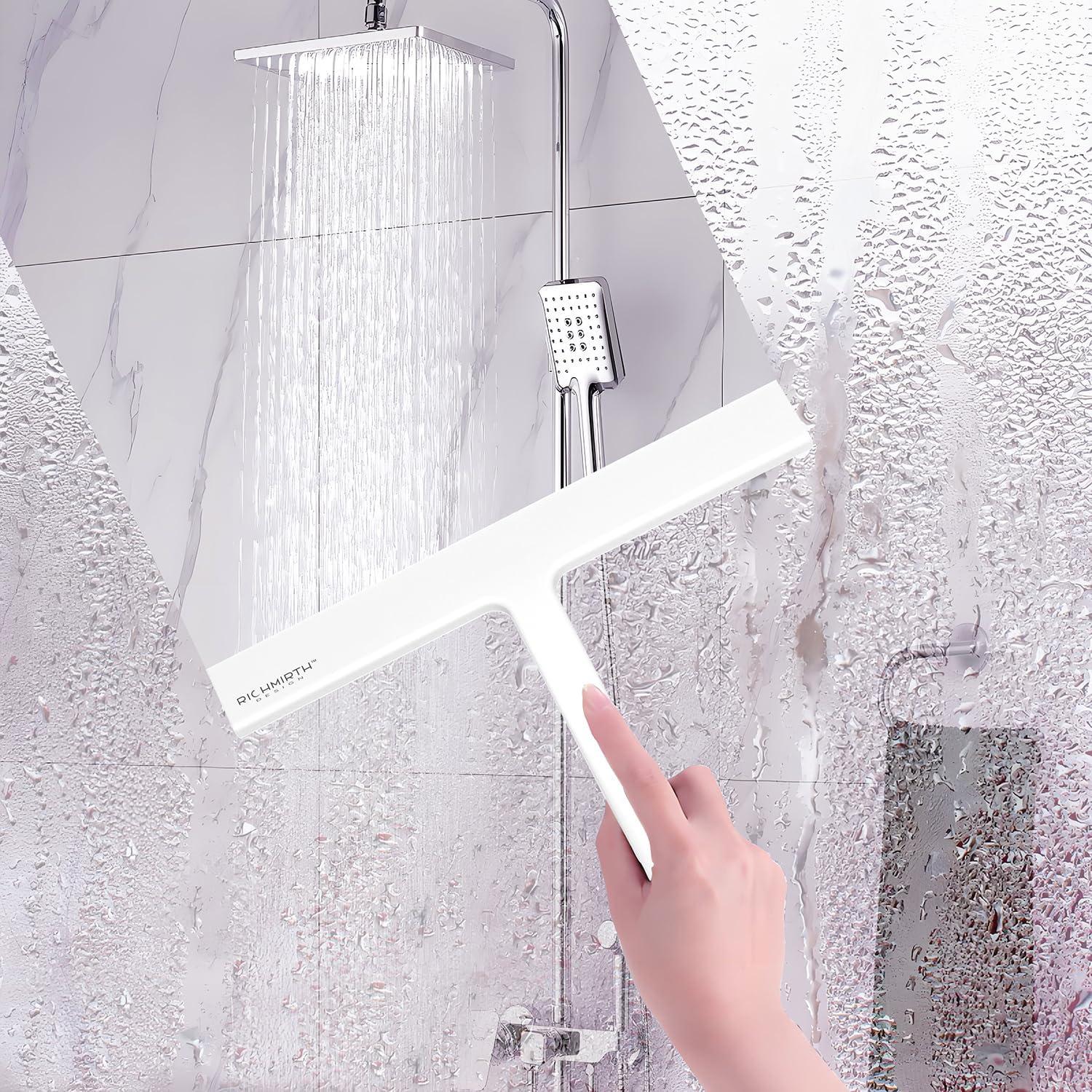 Duschabzieher Set 23 cm Silikon Fensterabzieher Badezimmerwischer