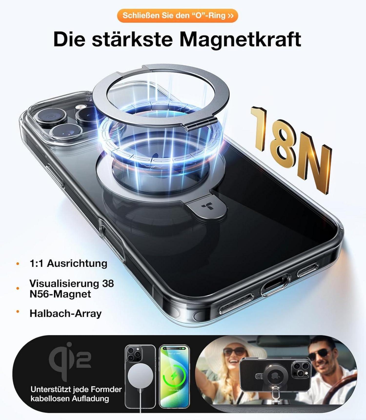 TORRAS Ostand iPhone 16 Pro Max Hülle MagSafe Militärischer Schutz