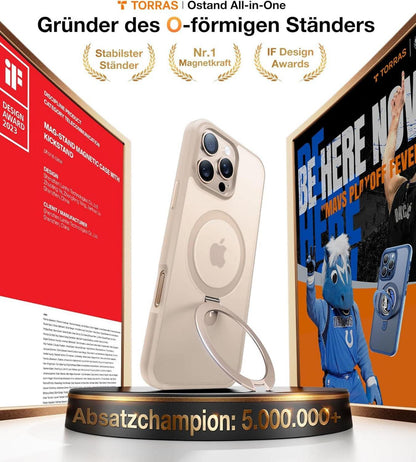 TORRAS Ostand iPhone 16 Pro Max Hülle MagSafe Gold Roségold