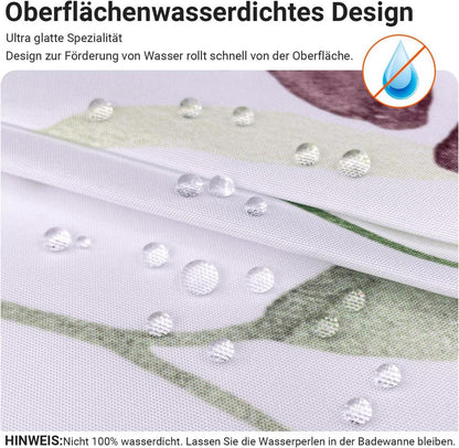 Duschvorhang 150x200cm Frische Schmetterling Blumen