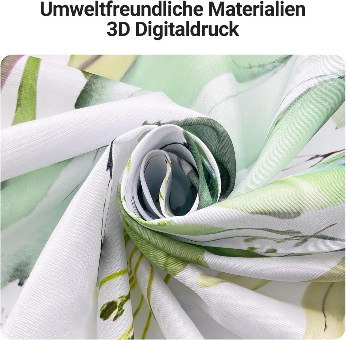 Duschvorhang Klare Blätter Polyester Badevorhang 120x200cm
