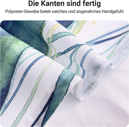 Duschvorhang 150x200cm Grün Blätter Wasserfest Antischimmel Badezimmer