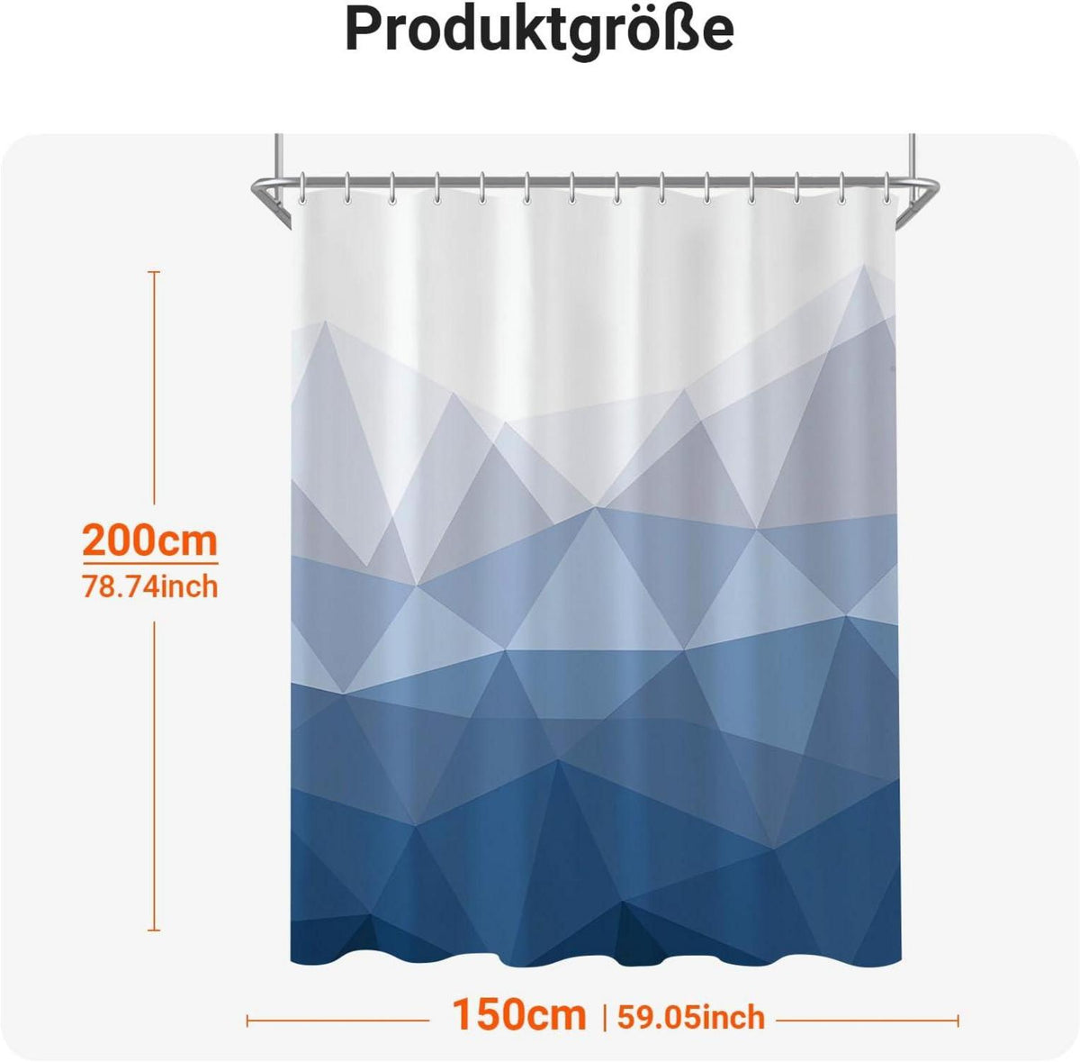 Duschvorhang 150x200 cm Geometrischer