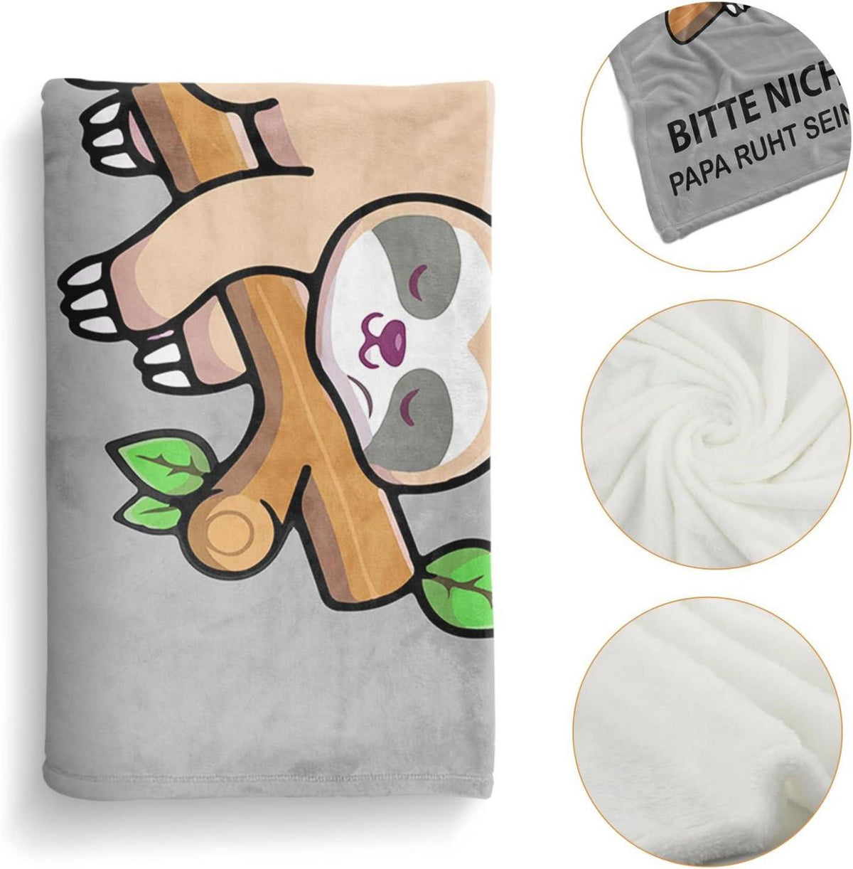 Weiche Flanell Decke 130x150cm Papa Geschenk Weihnachten Vatertag
