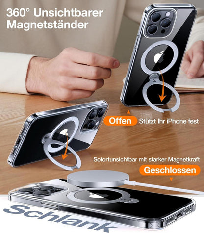 TORRAS 360° Ostand Spin iPhone 16 Pro Max Hülle Magsafe Robust