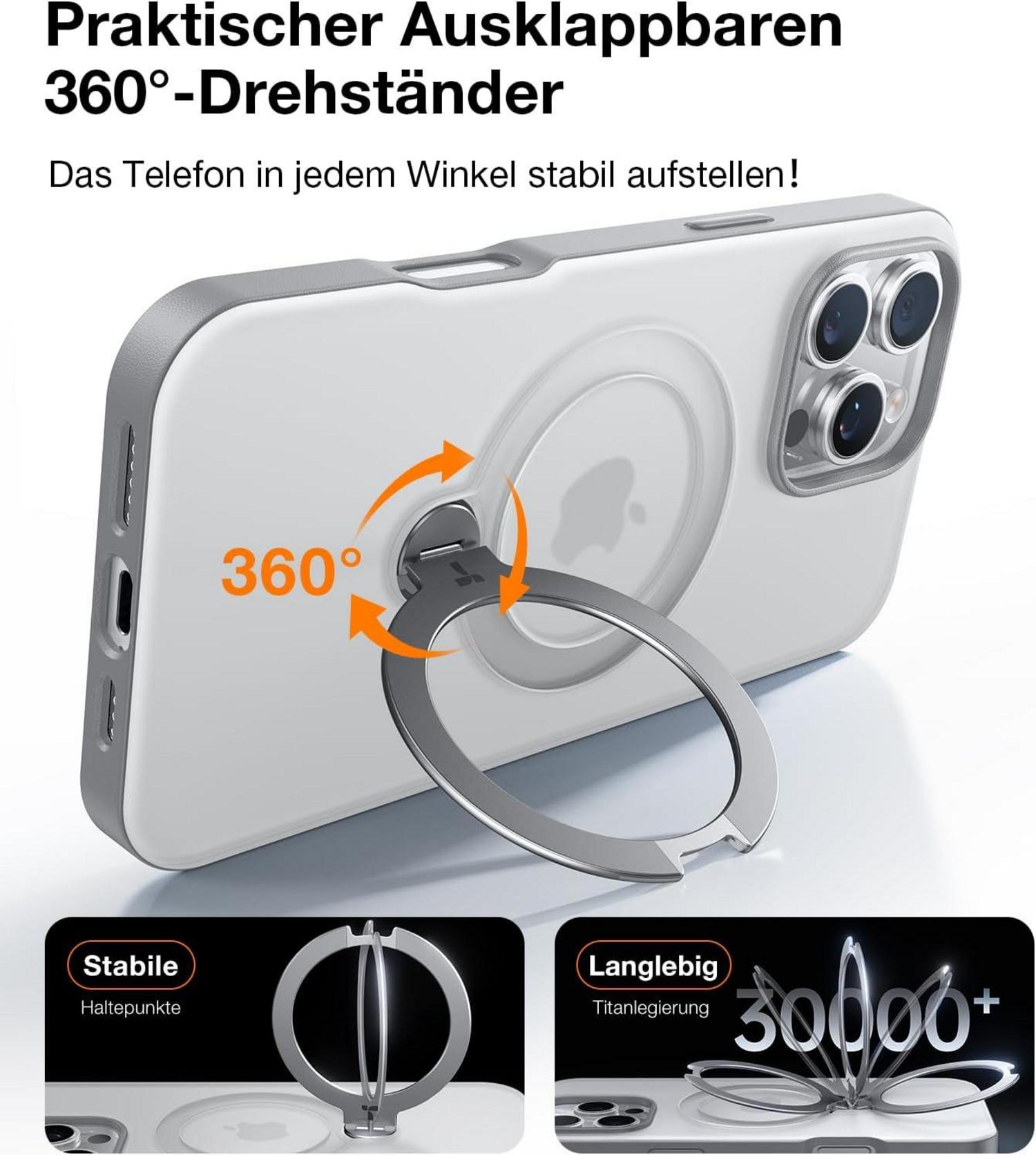 Schlanke TORRAS Ostand iPhone 16 Pro Max Hülle, Magsafe