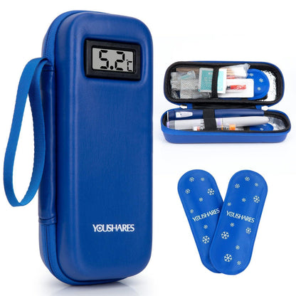 Insulin Kühltasche mit Eispackungen – Diabetiker Reise Tasche