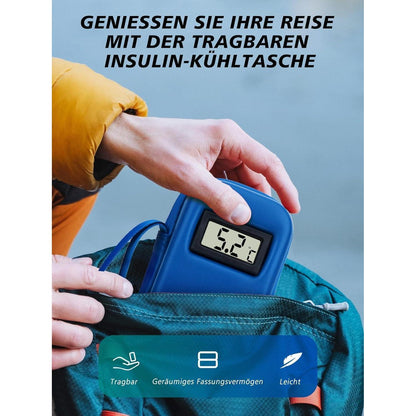 Insulin Kühltasche mit Eispackungen – Diabetiker Reise Tasche
