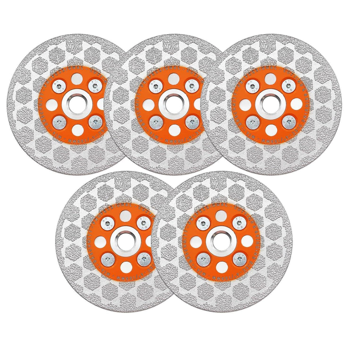 Diamant Trennscheibe 100mm 5er Set für Stein & Fliesen