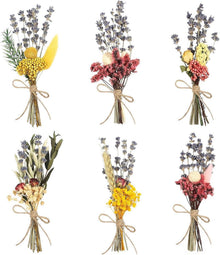 Mini Getrocknete Trockenblumenstrauß Bastelblumen Bilderrahmen