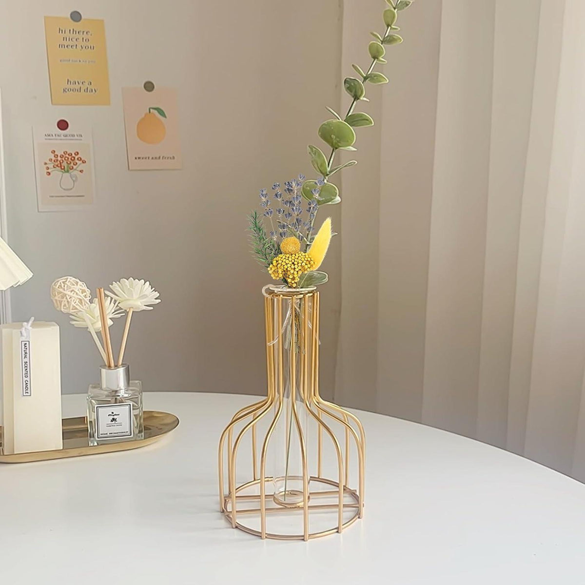 Getrocknete Trockenblumenstrauß Mini Naturblumen Basteln Deko