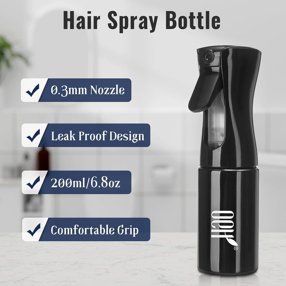 Entwirrungsbürsten-Set mit Haarsprühflasche, 9-reihiger Bürste