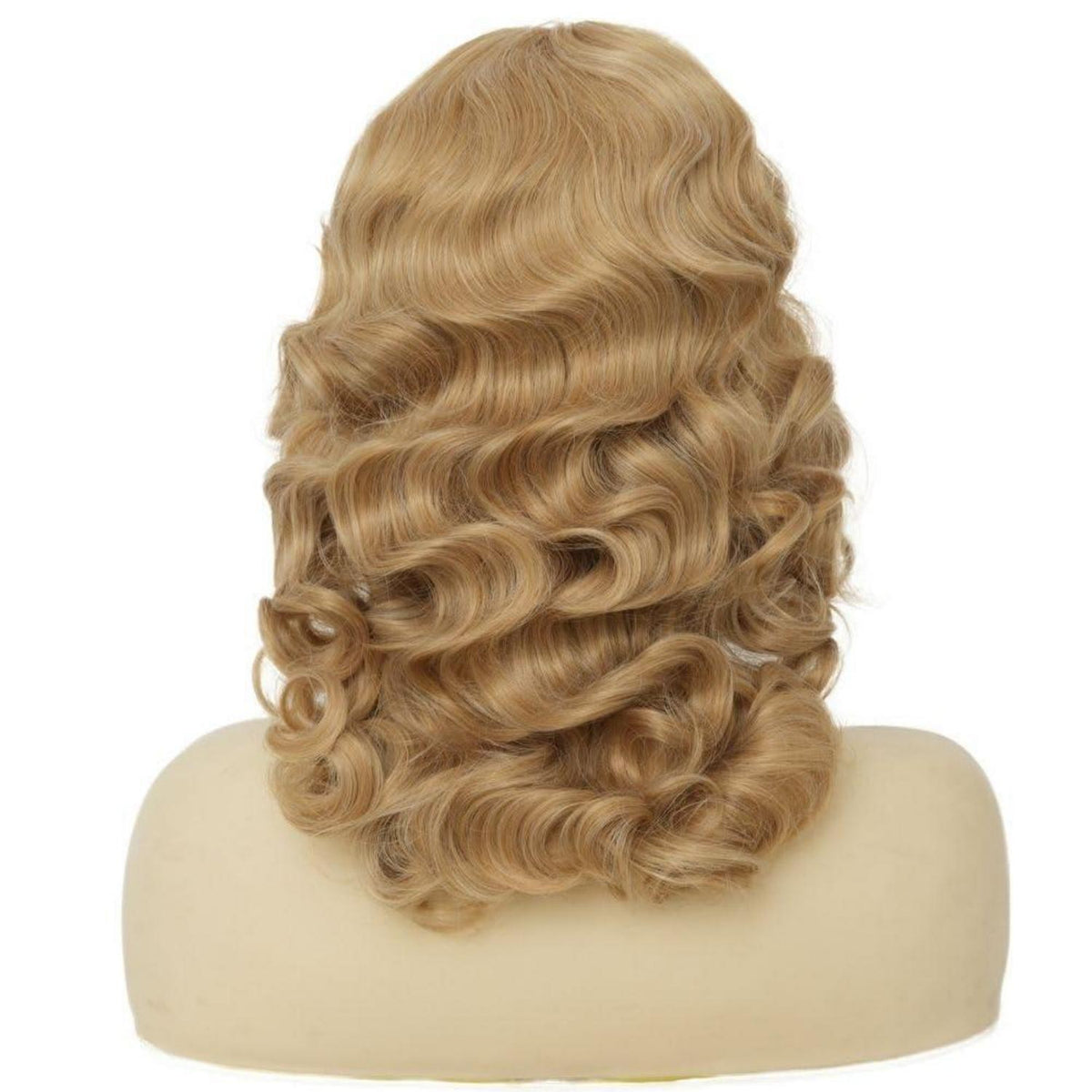 Blonde Finger Wave Perücke 1920er Jahre Vintage Lang