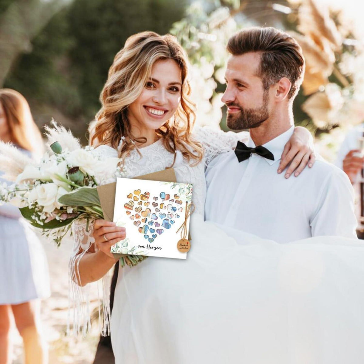 Hochzeitskarte Geldgeschenk Umschlägen, Originelle Verpackung
