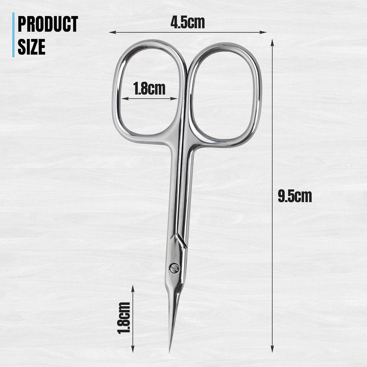 Professionelle Nagelschere Hautschere aus Edelstahl 9,6 cm