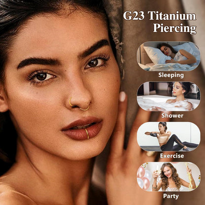 G23 Titan Fake Nasenring Set 3 Stück 20G 6-10mm Hypoallergen