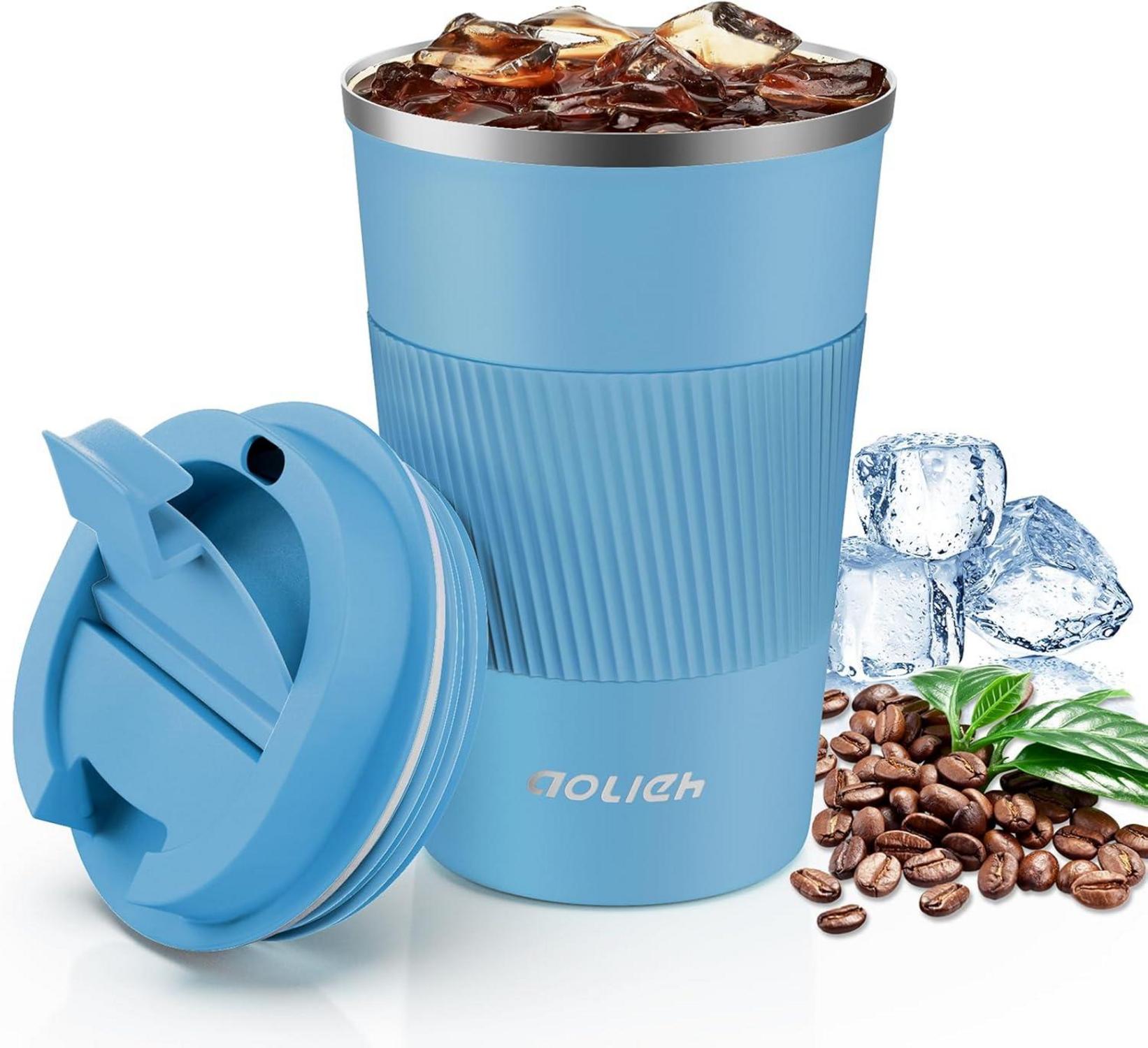 Thermobecher Auslaufsicherer Deckel Edelstahl Travel Mug 380ML