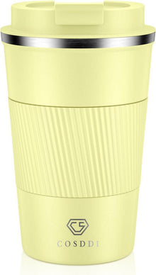 Isolierter Reisebecher Edelstahl Kaffee-to-go Becher 380ml