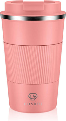 Isolierter Edelstahl Reisebecher 380ml mit Deckel