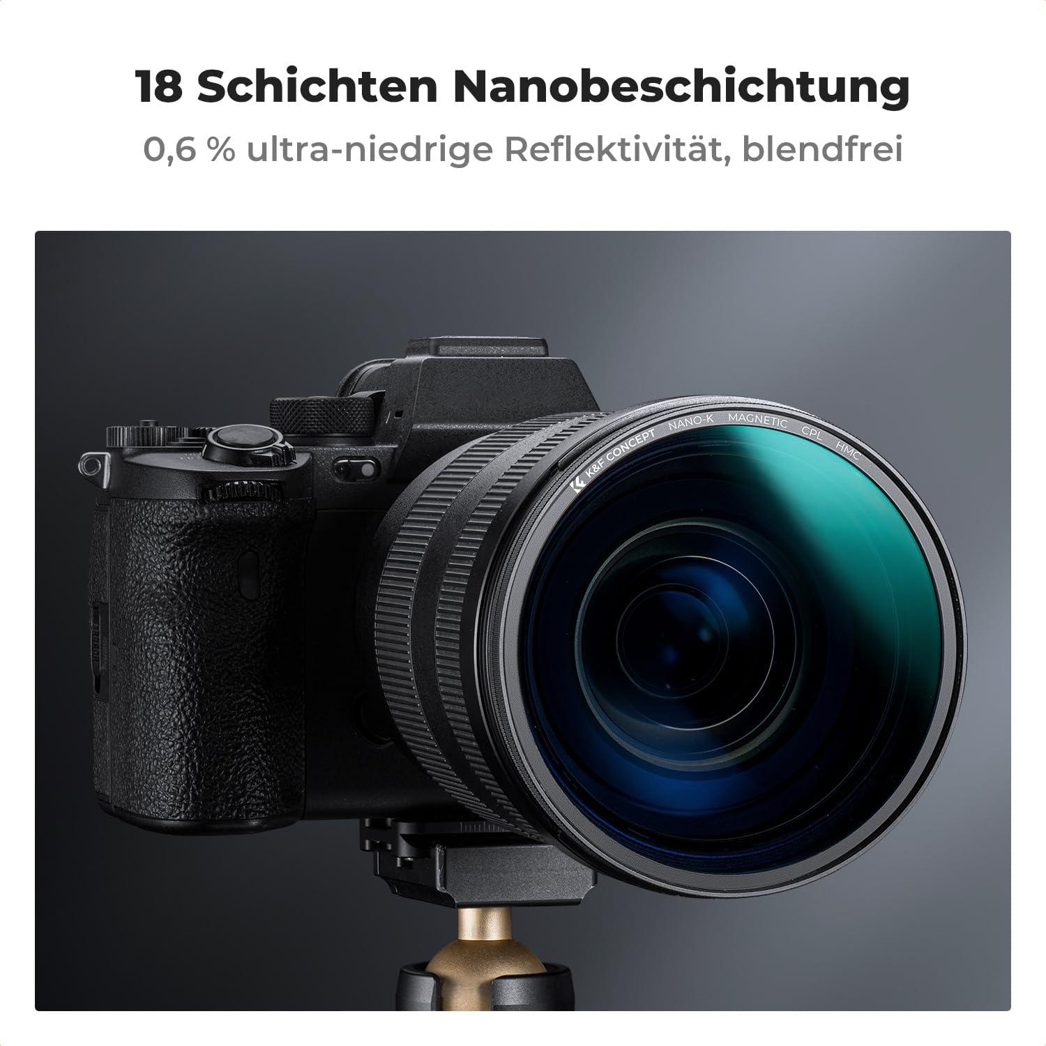 K-Serie 52mm Slim CPL Polarisationsfilter Magnetisch für Kameraobjektive