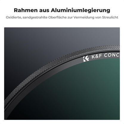 52mm Slim Zirkularer Polfilter Magnetisch Optisches Glas & Aluminium
