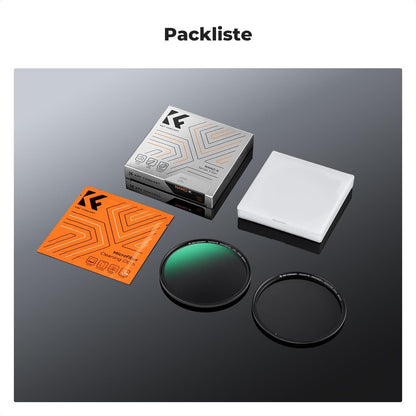 52mm Slim Zirkularer Polfilter Magnetisch Optisches Glas & Aluminium