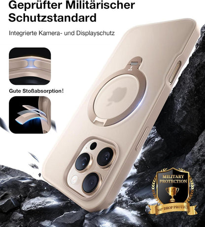 TORRAS iPhone 16 Pro Max Hülle Magsafe Militärschutz Gold
