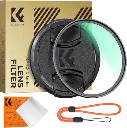 UV Filter 49mm Nano D-Serie mit Objektivdeckel und Reinigungstuch