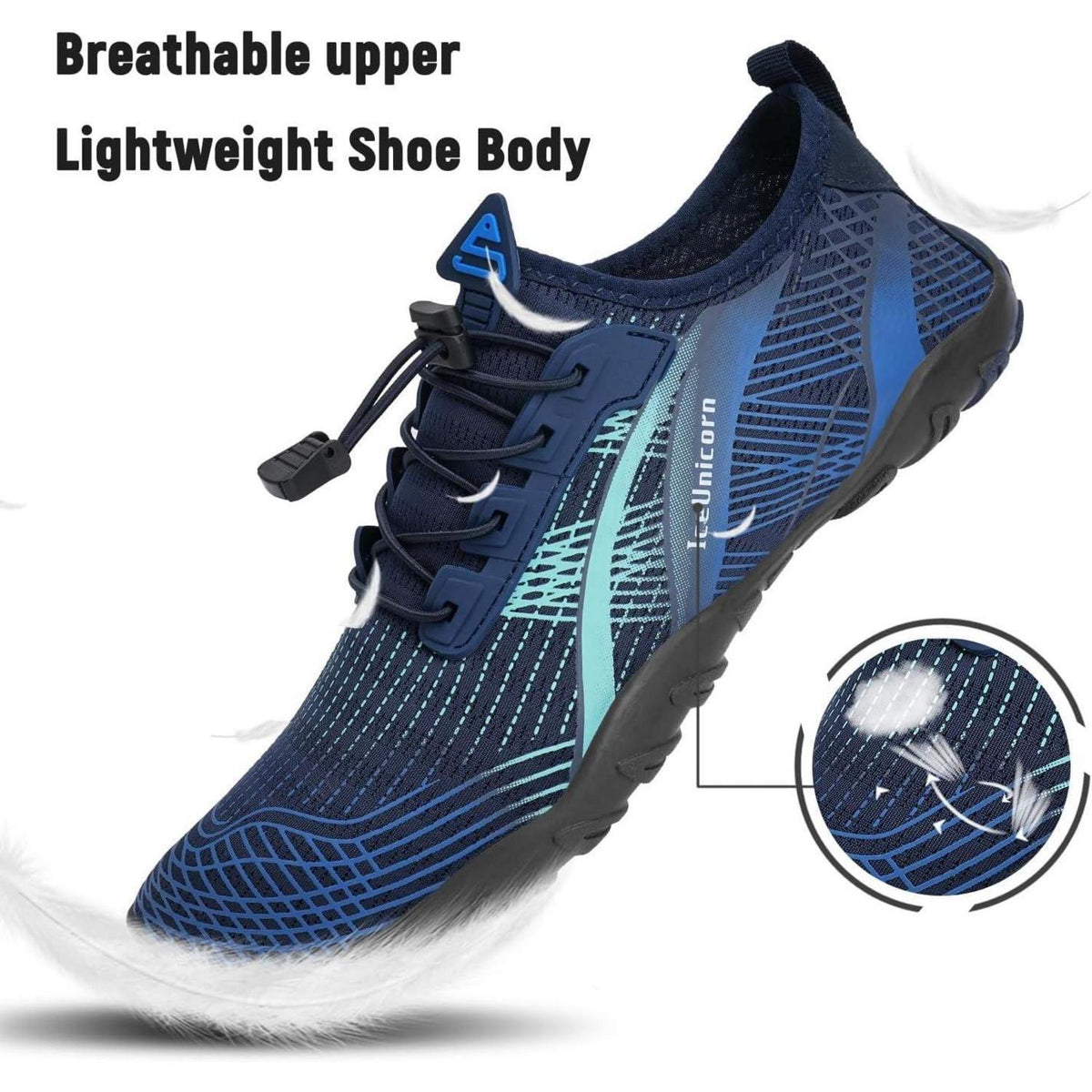 Aqua Schuhe Damen Herren Schnell Trocknend Grünblau