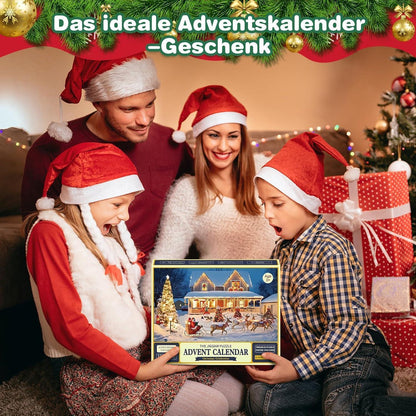 Adventskalender Puzzle 1008 Teile Weihnachts-Spielzeug für