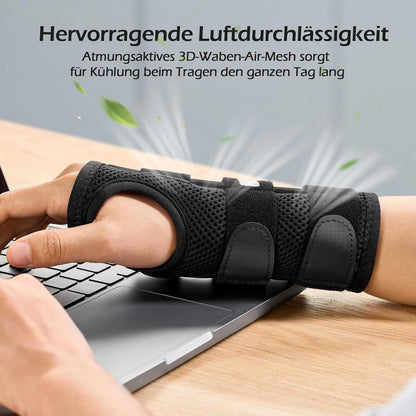 Handgelenk Bandage Starke Stütze 3 Schienen Karpaltunnelsyndrom Arthritis XL