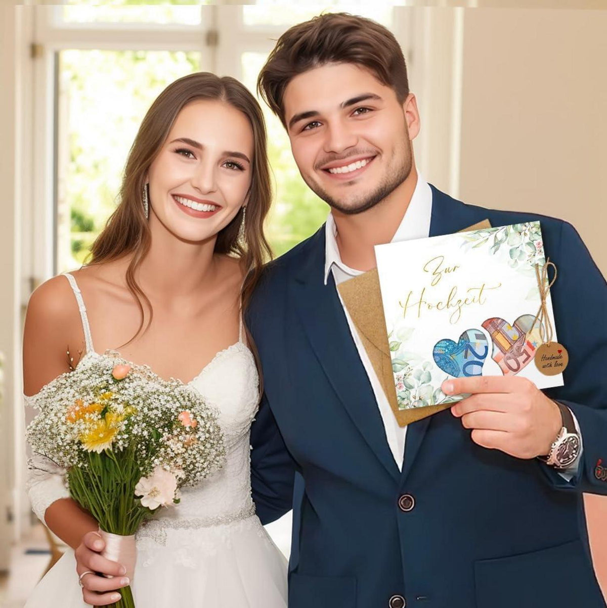 Luckeey Hochzeitskarte Geldgeschenk Verpackung Handgemachte Originelle
