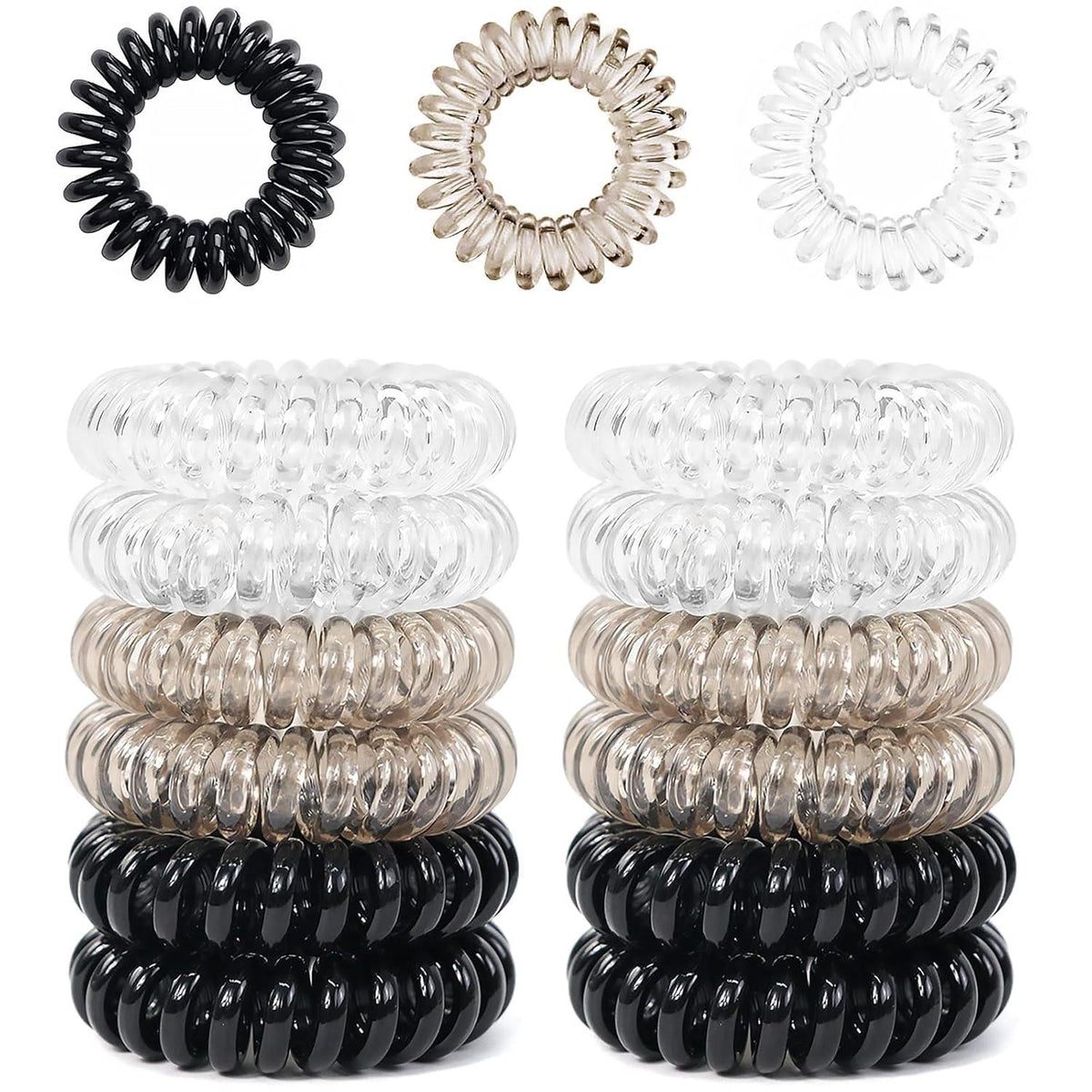 Spiral Haargummis Elastisch Hair Ties Zopfgummi Damen Mädchen