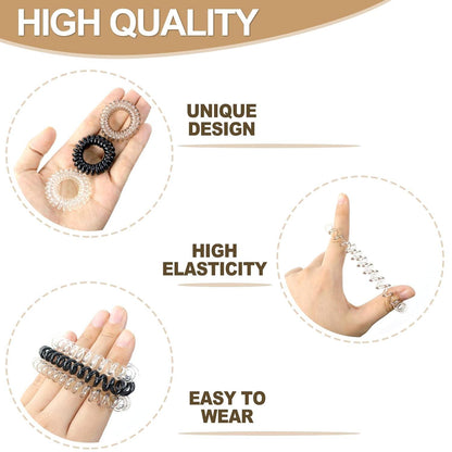 12er Spiral Haargummis Set, Elastische