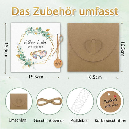Hochzeitskarte Geldgeschenk Umschlägen Geschenke zur Hochzeit