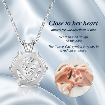 Moissanite Diamant Kette Damen inkl. Anhänger VVS1 Reinheit, 3ct