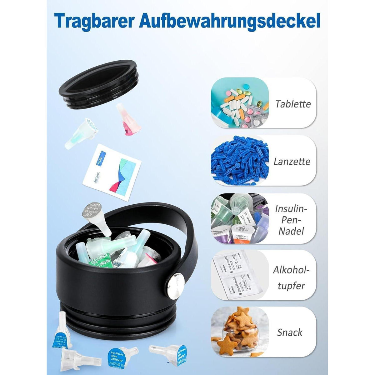 Insulin Pen Kühltasche – 48 Stunden Kühlung & TSA-zugelassen