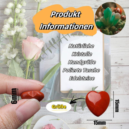 20er Malachit Herz Kristall Set Edelsteine Heilung Reiki Liebe 0,6 Zoll