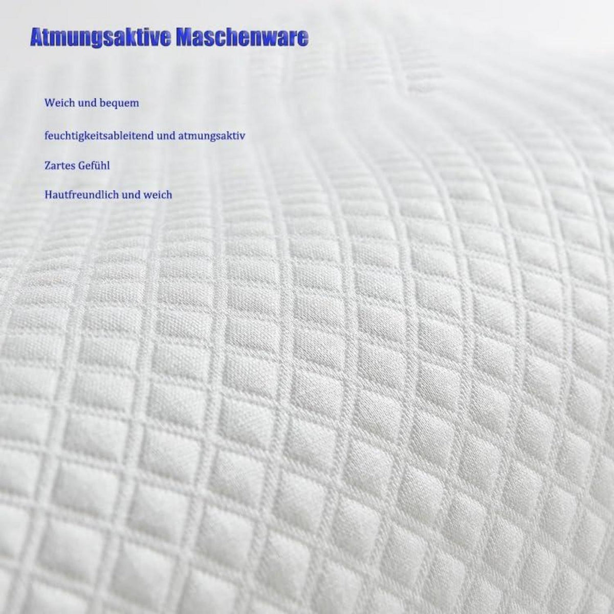 Memory Foam Kopfkissen Ahigh 60x34x11/7cm - Orthopädisches Nackenkissen für Männer, Frauen & Seitenschläfer