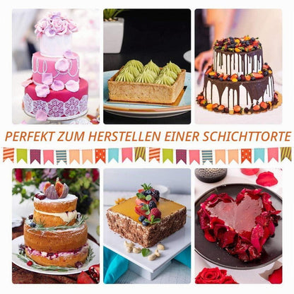 3er-Set Tortenringe Edelstahl | Kuchenformen 10/15/20 cm