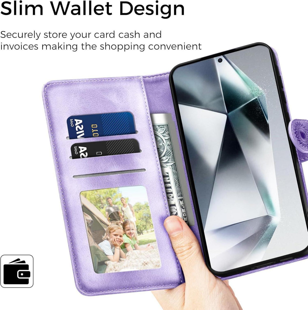 Samsung Galaxy S24 Ultra Hülle - Premium PU Leder Flip