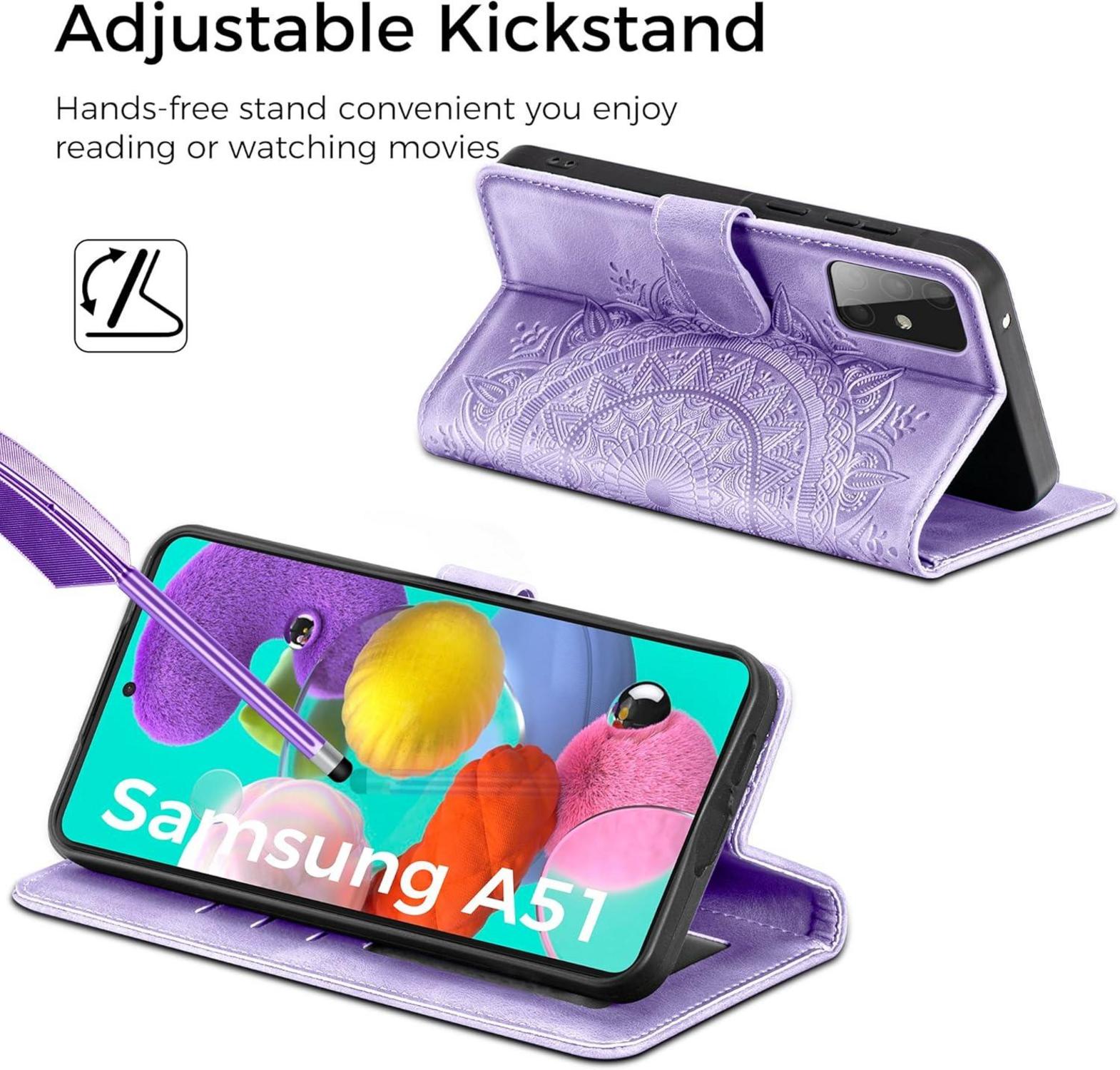 Lederhülle Samsung Galaxy A51 Flip Wallet Schutzhülle Magnet