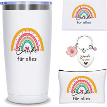 Dankeschön Geschenke für Frauen & Kollegen - Regenbogen Thermobecher