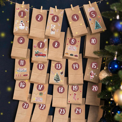 Adventskalender zum Befüllen 2026 Jahr Tüten DIY Weihnachten