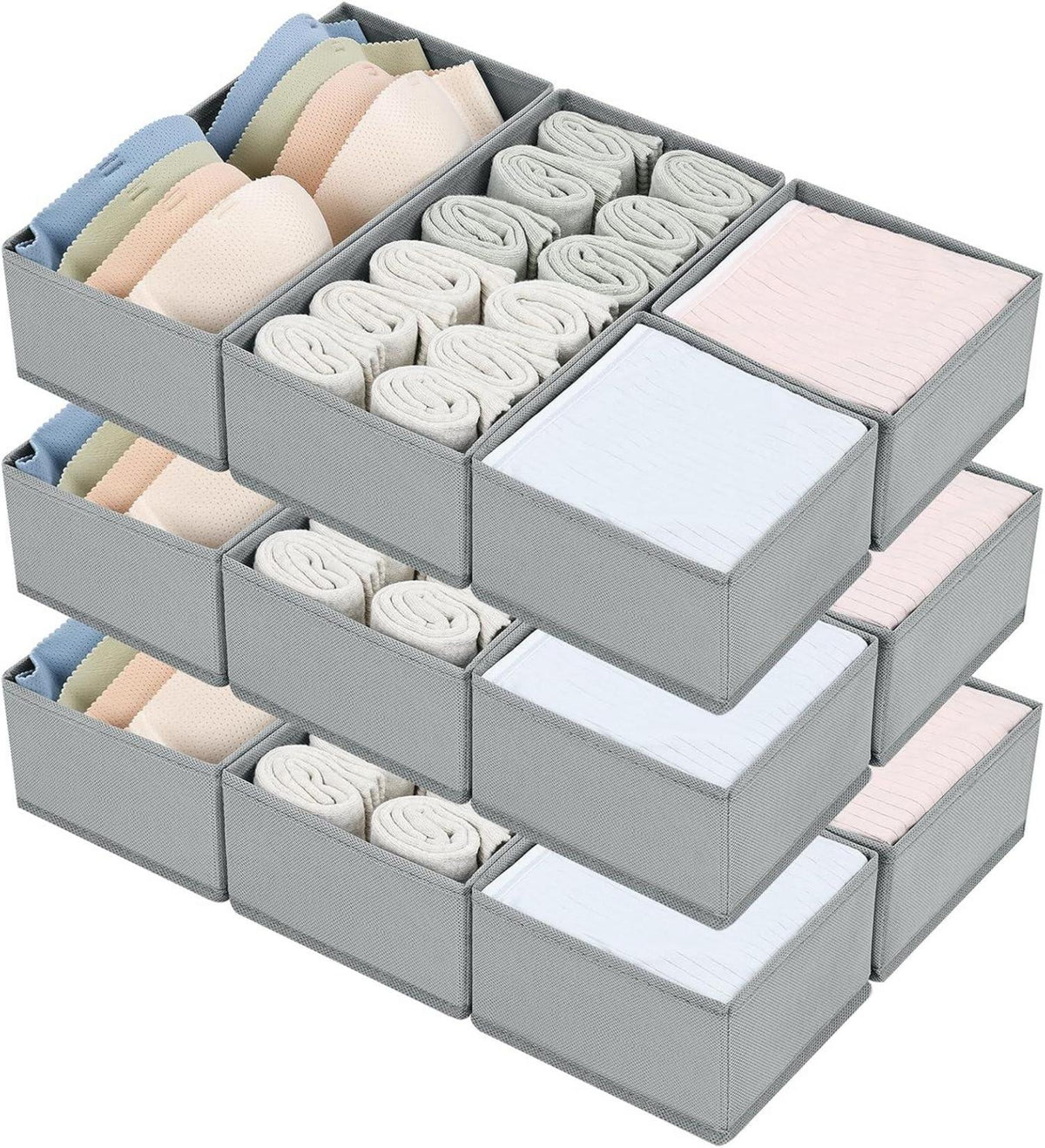DIMJ Schubladen Organizer Schrank - Kleiderschrank Stoff Organizer