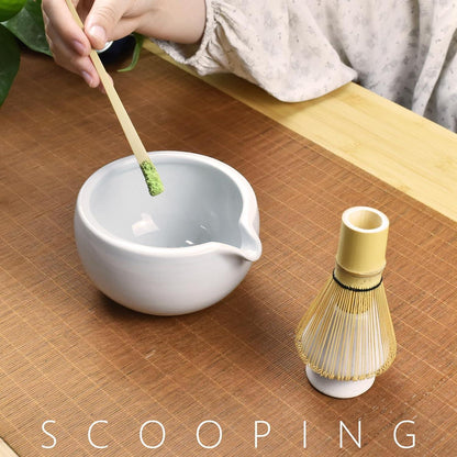 Matcha Teezeremonie Set 4-teilig – Schüssel, Schneebesen & Zubehör